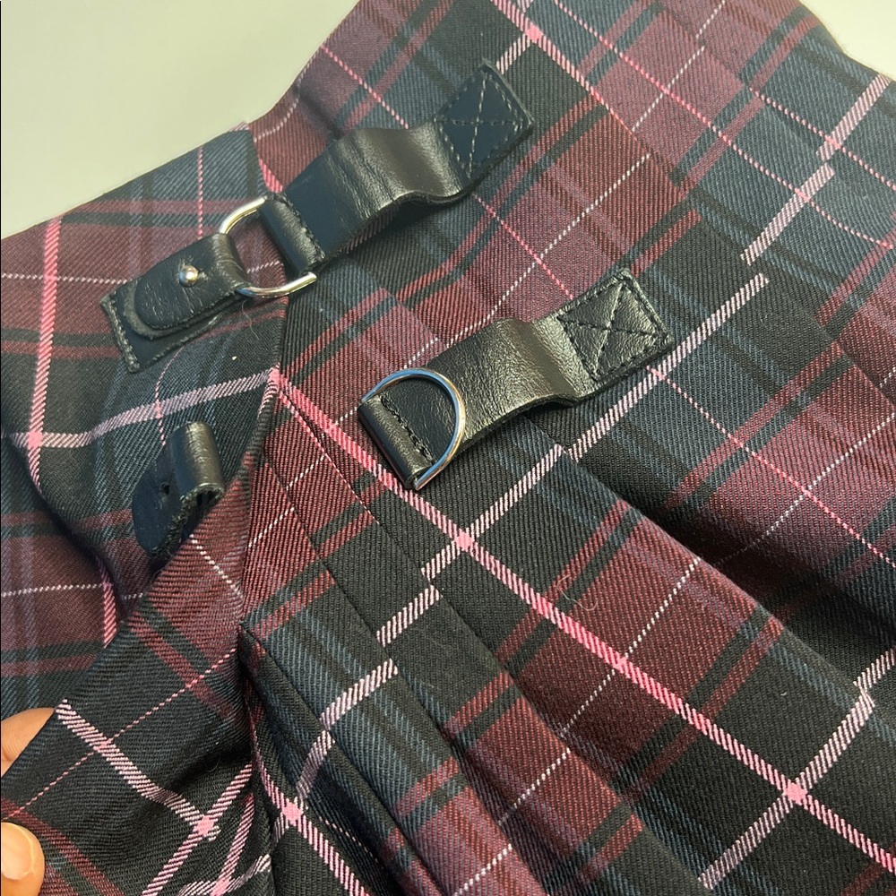 Maje mini skirt pleated flared preppy tartan Wool dark Academia traditional - Picture 8 of 13